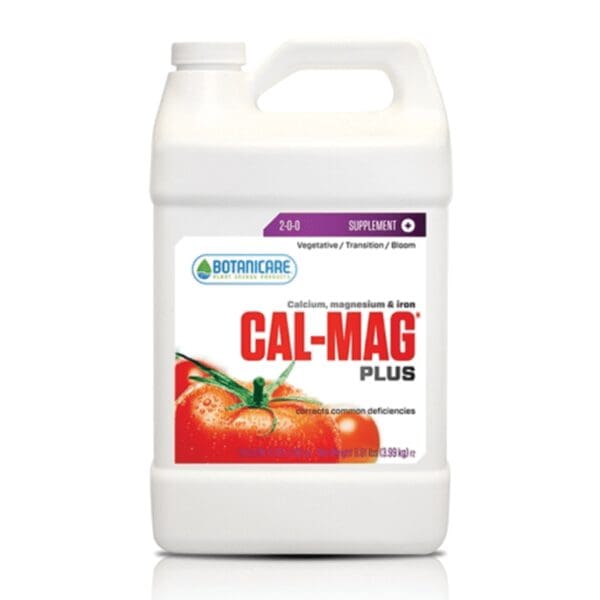 Botanicare Cal-Mag Plus nutrient supplement bottle.