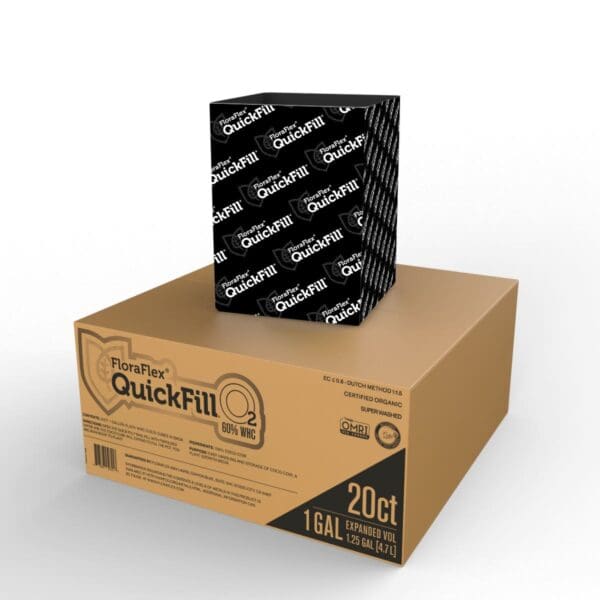 FloraFlex QuickFill packaging for horticulture.