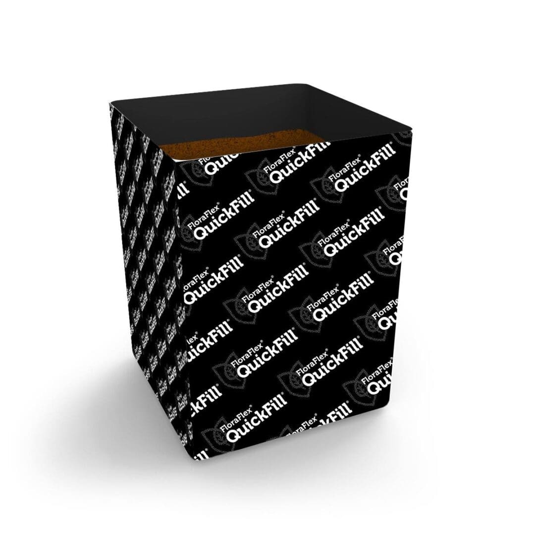 Black container with "QuickFill" branding.