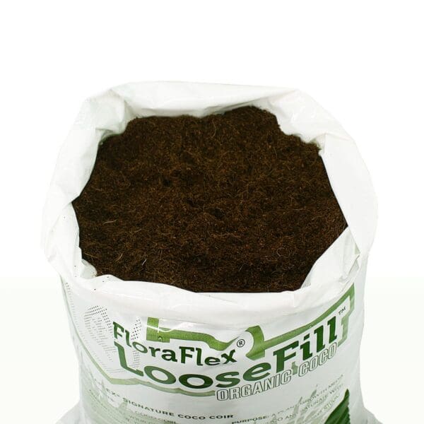 Bag of organic coco coir soil.