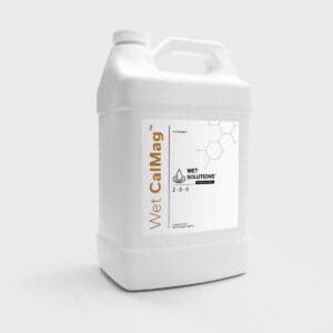 White jug of Wet CalMag fertilizer.