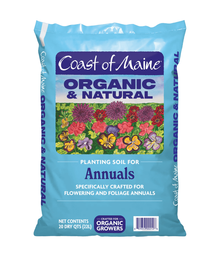 Coast of Maine organic soil for annuals.