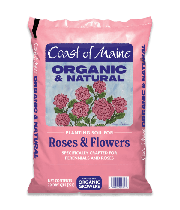 Organic soil for roses and flowers.