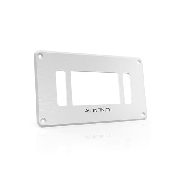 Silver mounting plate with AC Infinity branding.